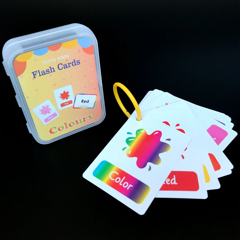 Jouets Montessori pour enfants, cartes Flash anglaises d'apprentissage précoce, jouets éducatifs pour enfants, Cognition en forme de carte de mot, jouet de couleur animale