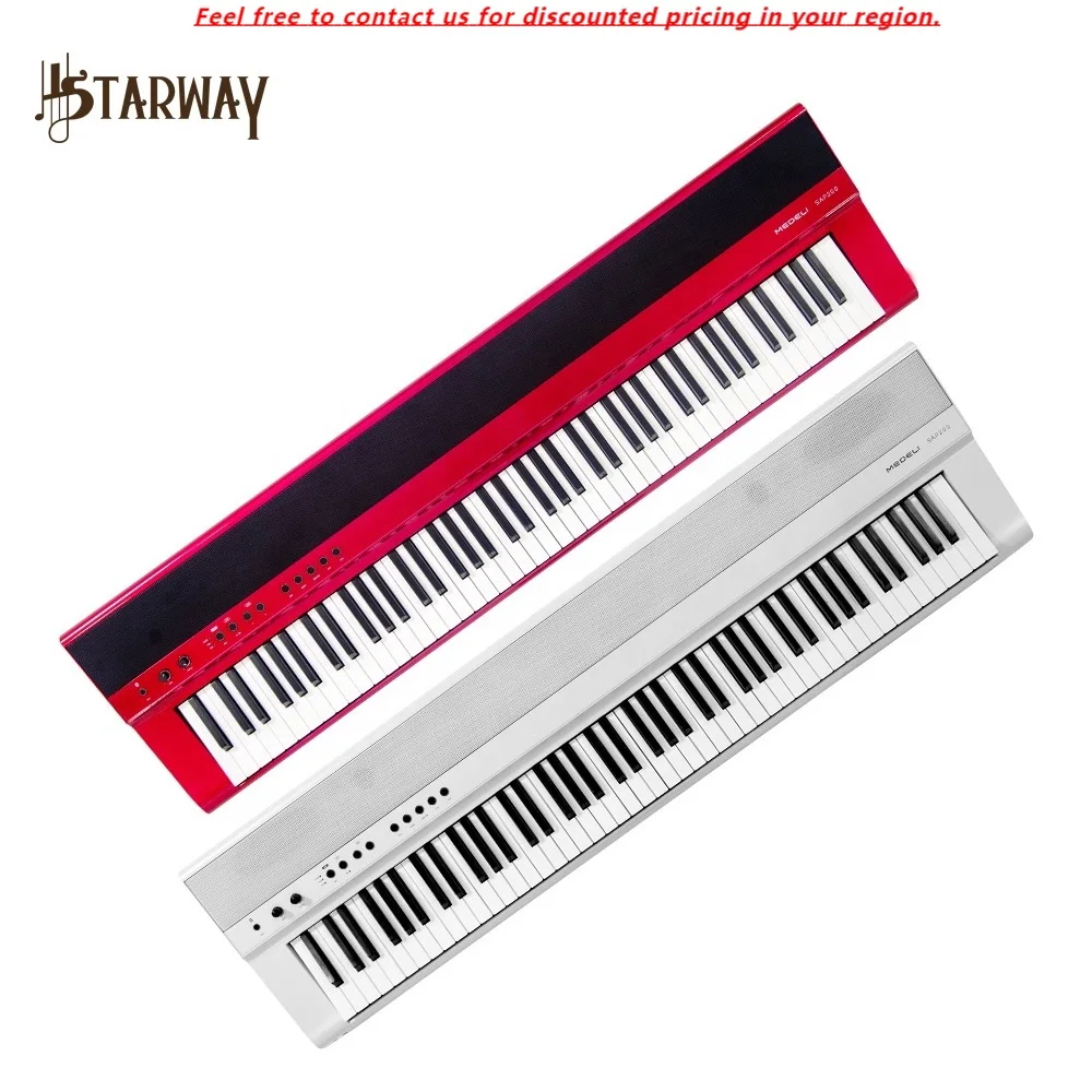 

MEDELI Brand Portable Musical Instrument Sap200 Model 100 Songs 88 Keys Electric Piano