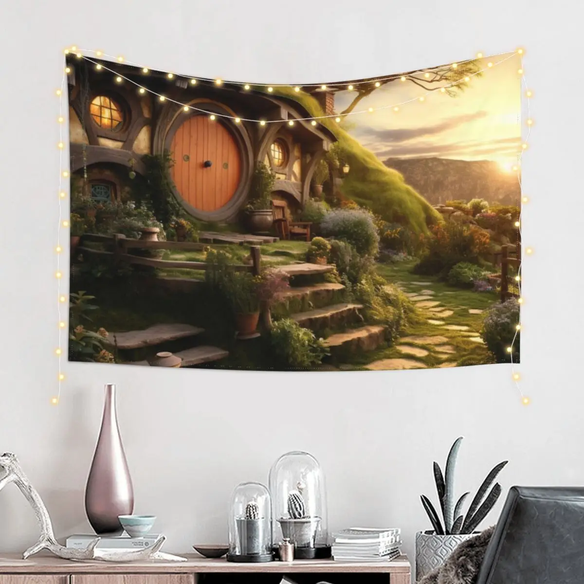 

Dusk Over the Shire Tapestry Bedroom Decoration On The Wall Wall Carpet Tapestry