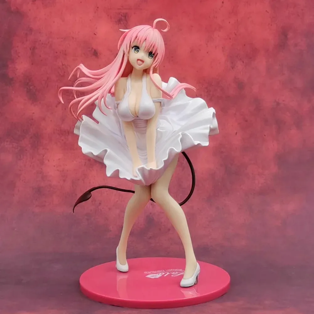 25CM Anime To Love Ru Darkness Lala Satalin Deviluke Japan Sexy Maid Adult Doll PVC Action Figure Toy Model Dress Style Demon