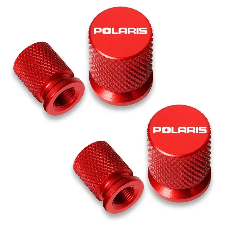4pcs Car Wheel Tire Valve Caps Tyre Stem Covers Airdust Waterproof For POLARIS Auto Accessories