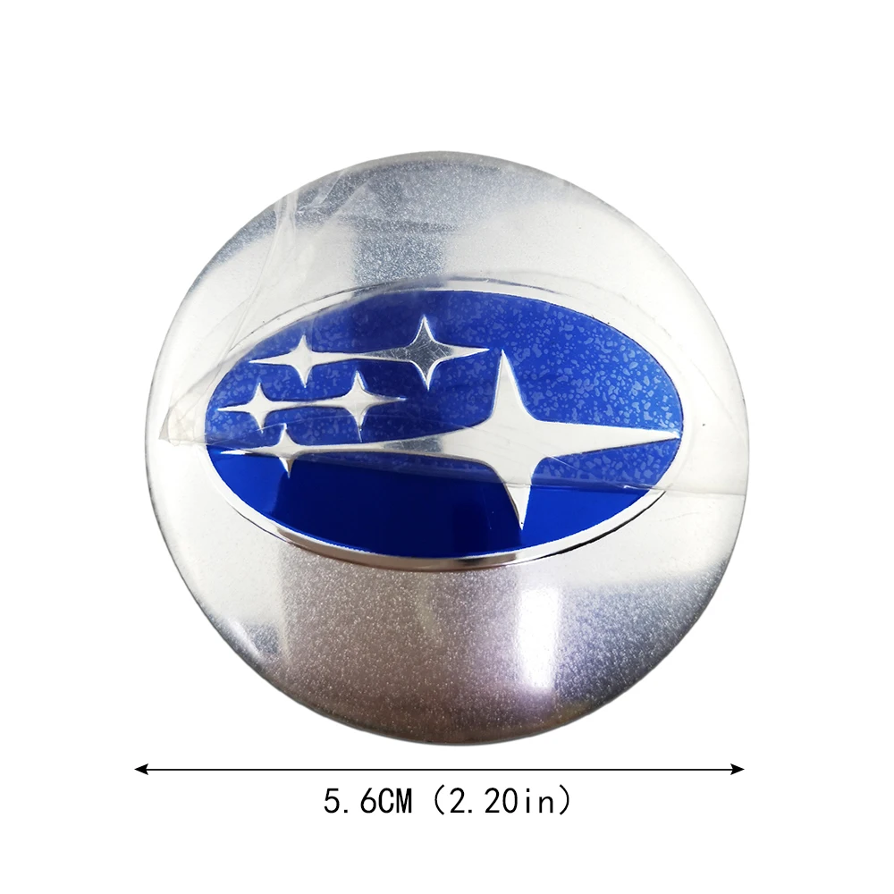 4 Stuks 56Mm Auto Wiel Centrum Hub Cap Badge Logo Sticker Voor Subaru Outback Legacy Forester Impreza Tribeca Wrz Brz Drl Sti