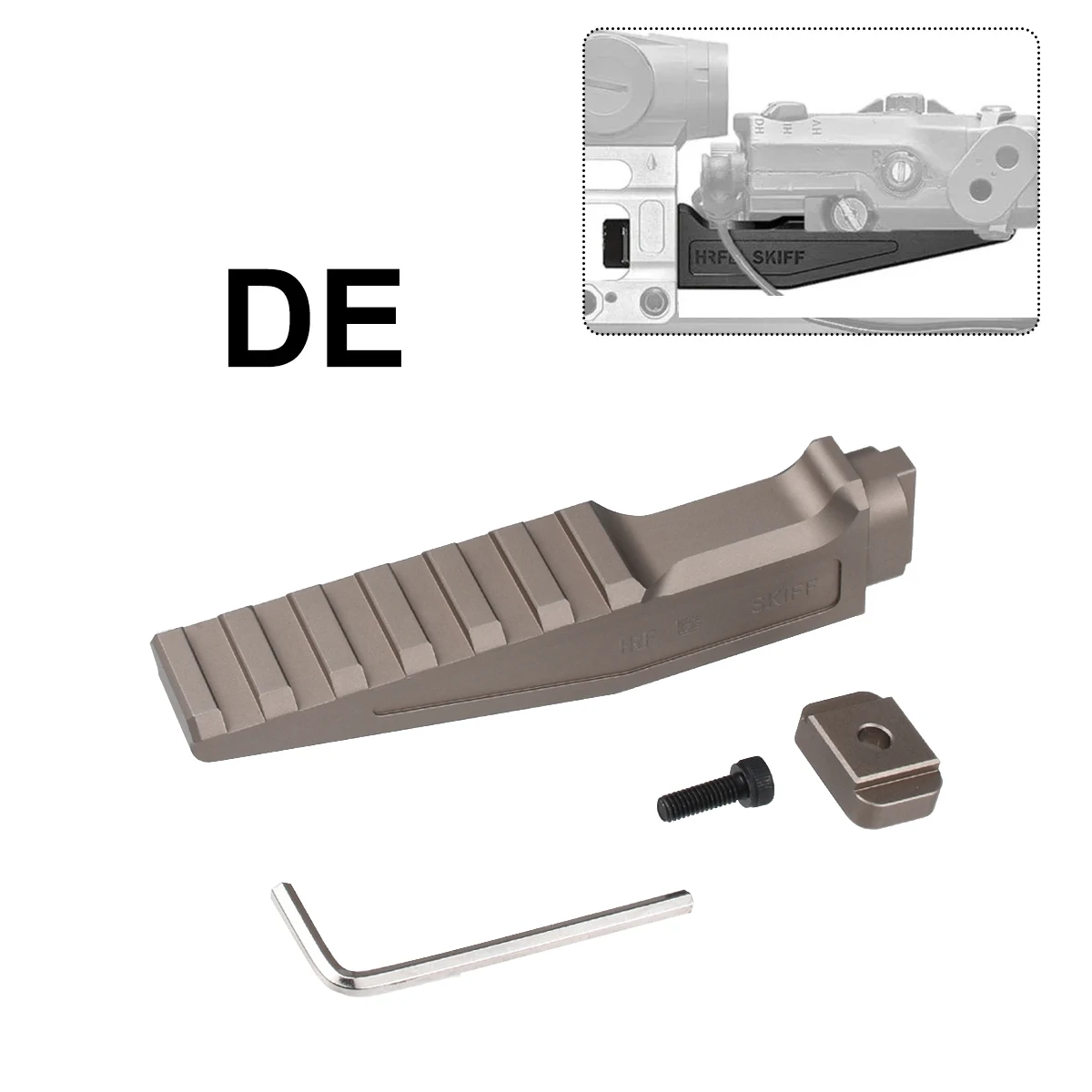 6-Slot HRF SKIFF Fast Riser Mount UNITY Halterung Picatinny-Schiene FTC 2,26" Optik-Riser-Halterung für T01 T02 NGAL Airsoft-Waffen – Detail 5