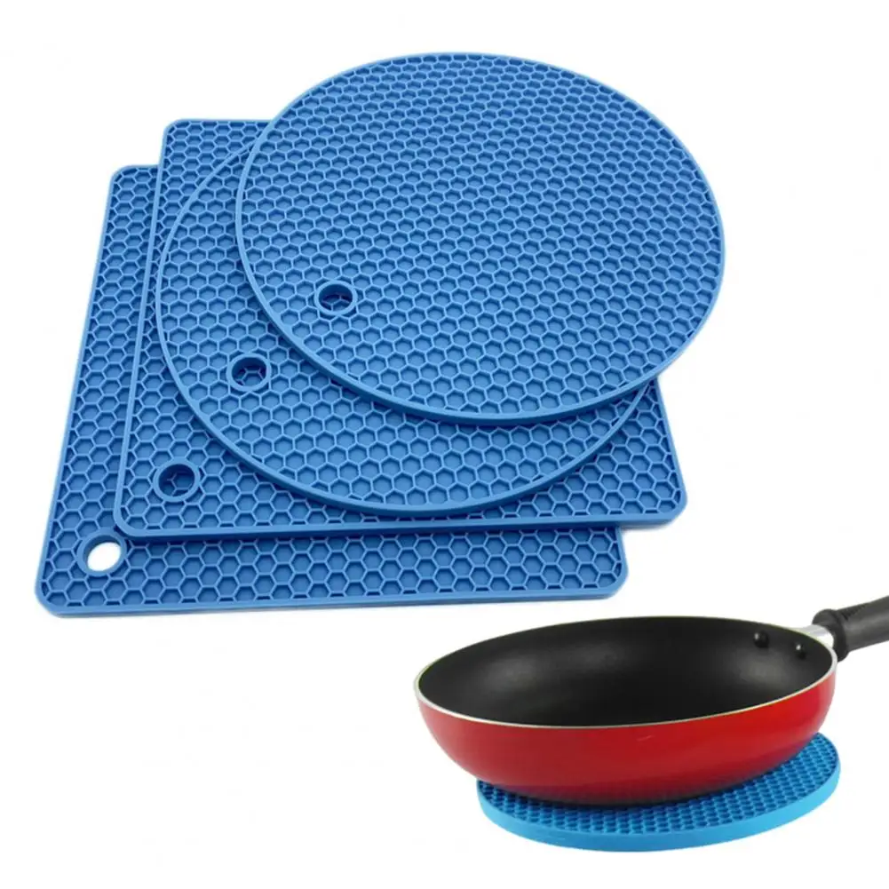 Placemat de silicone para pratos quentes, resistente ao calor, suporte para panelas, antiderrapante, ferramenta de cozinha multiuso