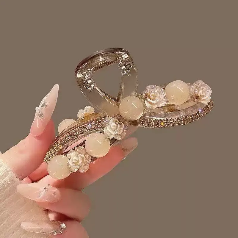 Exquisiter und vielseitiger Blumenclip, modischer Haarschmuck für Frauen – Detail 4