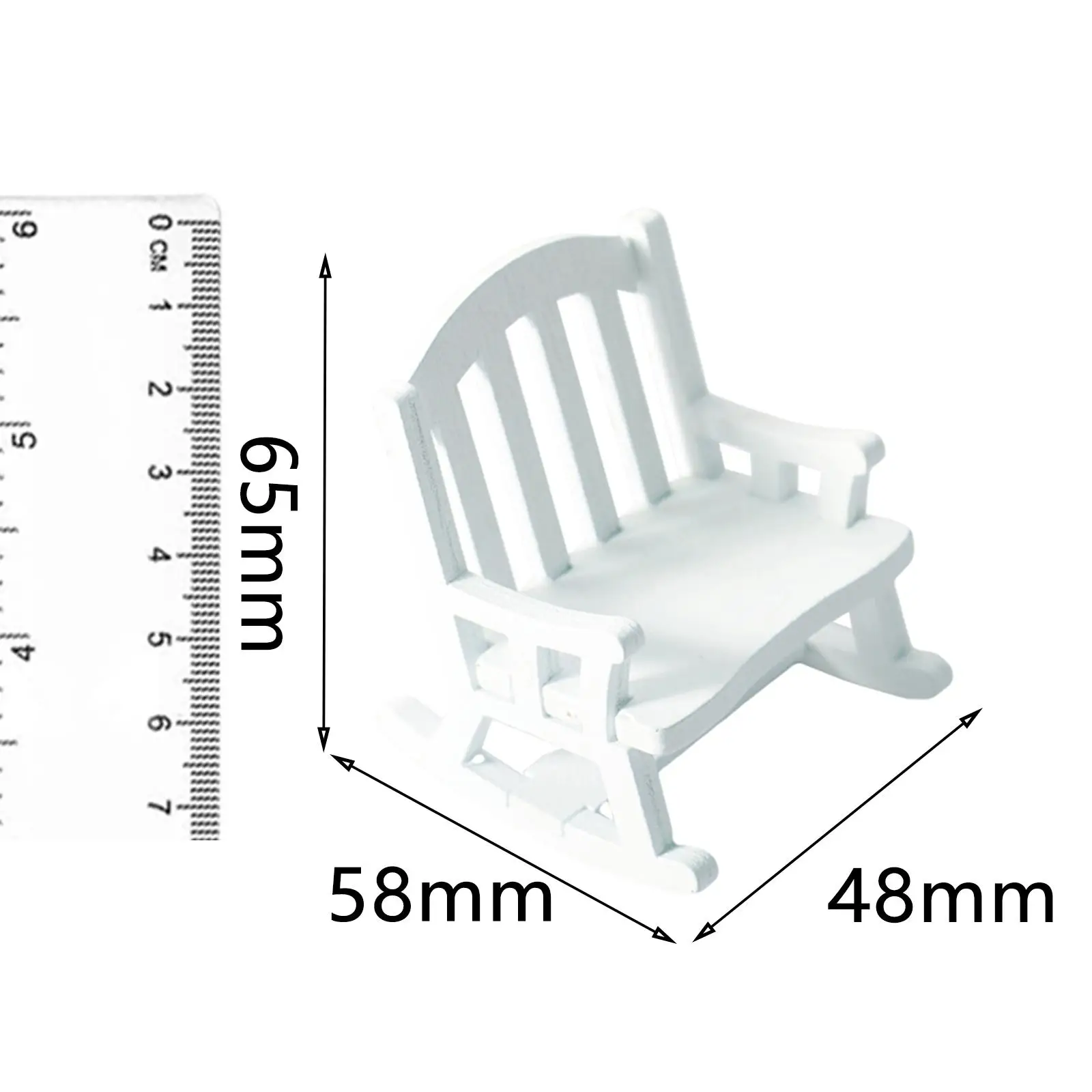 

Деревянный кукольный домик-качалка, декор для гостиной, имитация качалки, кукольный домик