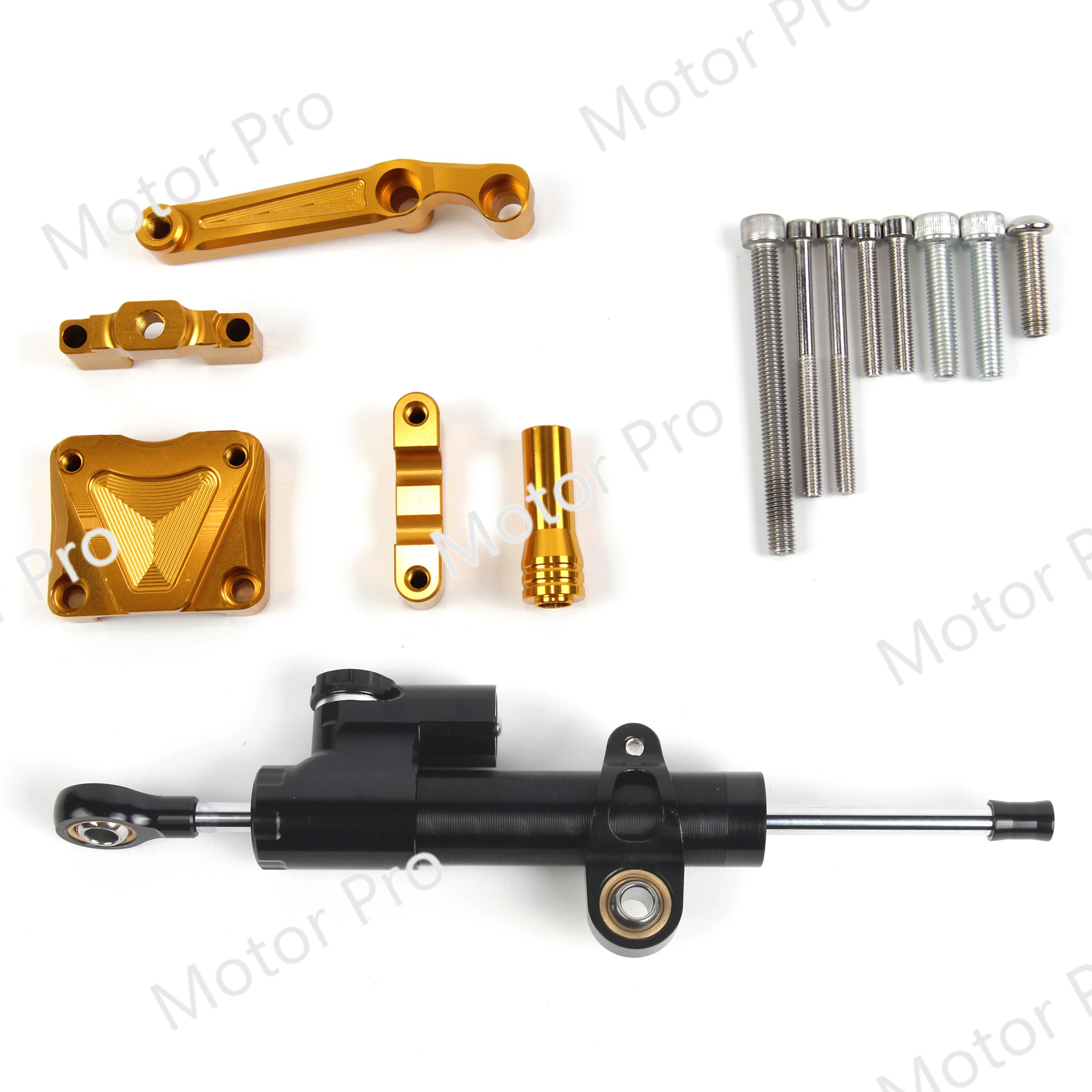 

For Ninja 300 2016 2015 2014 2013 EX300 Stearing Damper Stabilizer CNC Mount Bracket Set fit 13-16 Kawasaki Ninja300 Spare Part