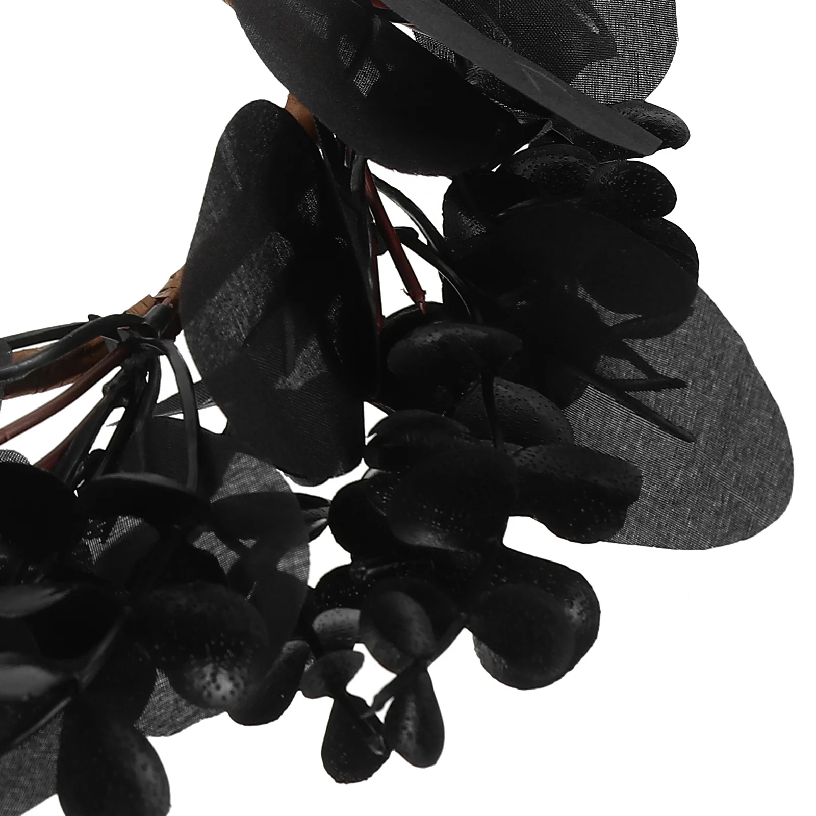 

Black Halloween Wreath Decorative Hanging Wreath for Door Wall Home Yard Halloween Party Supplies Photo Props Outdoor Decor