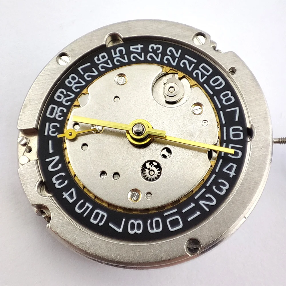 Seagull ST2557 Movement Automatic Mechanical Movement GMT Black Datewheel Automatic Movement 9 O'Clock Second Hands Movement