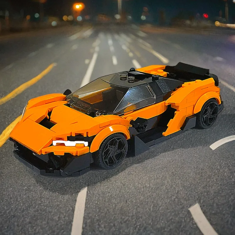 

337 шт. Moc Speed Champion McLarening W1 строительные кирпичи креативная развивающая игрушка для детей подарок на день рождения улучшить операцию