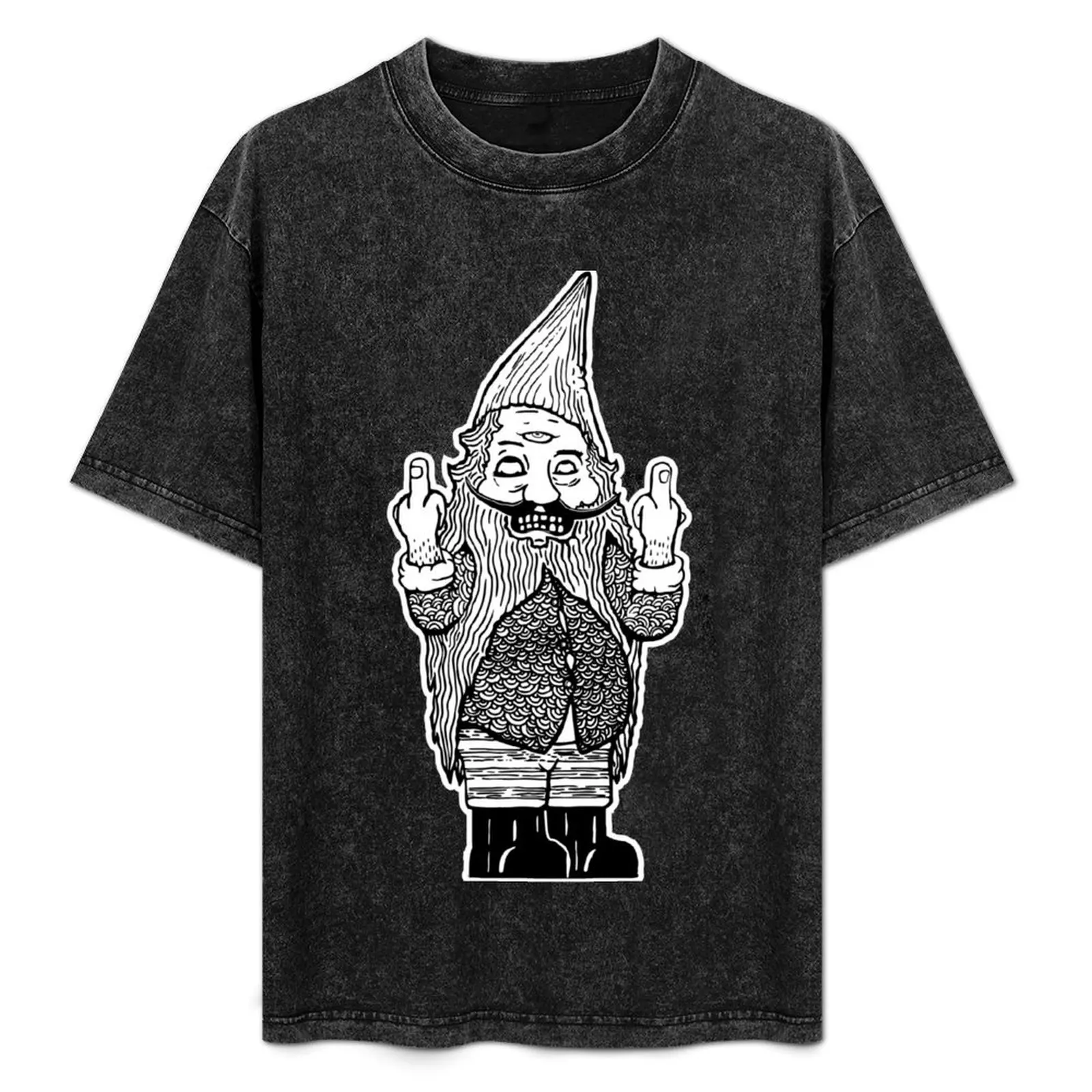 Gnome Regrets - Double Bird Third Eye T-Shirt Basic Short Sleeve T-Shirt for Men