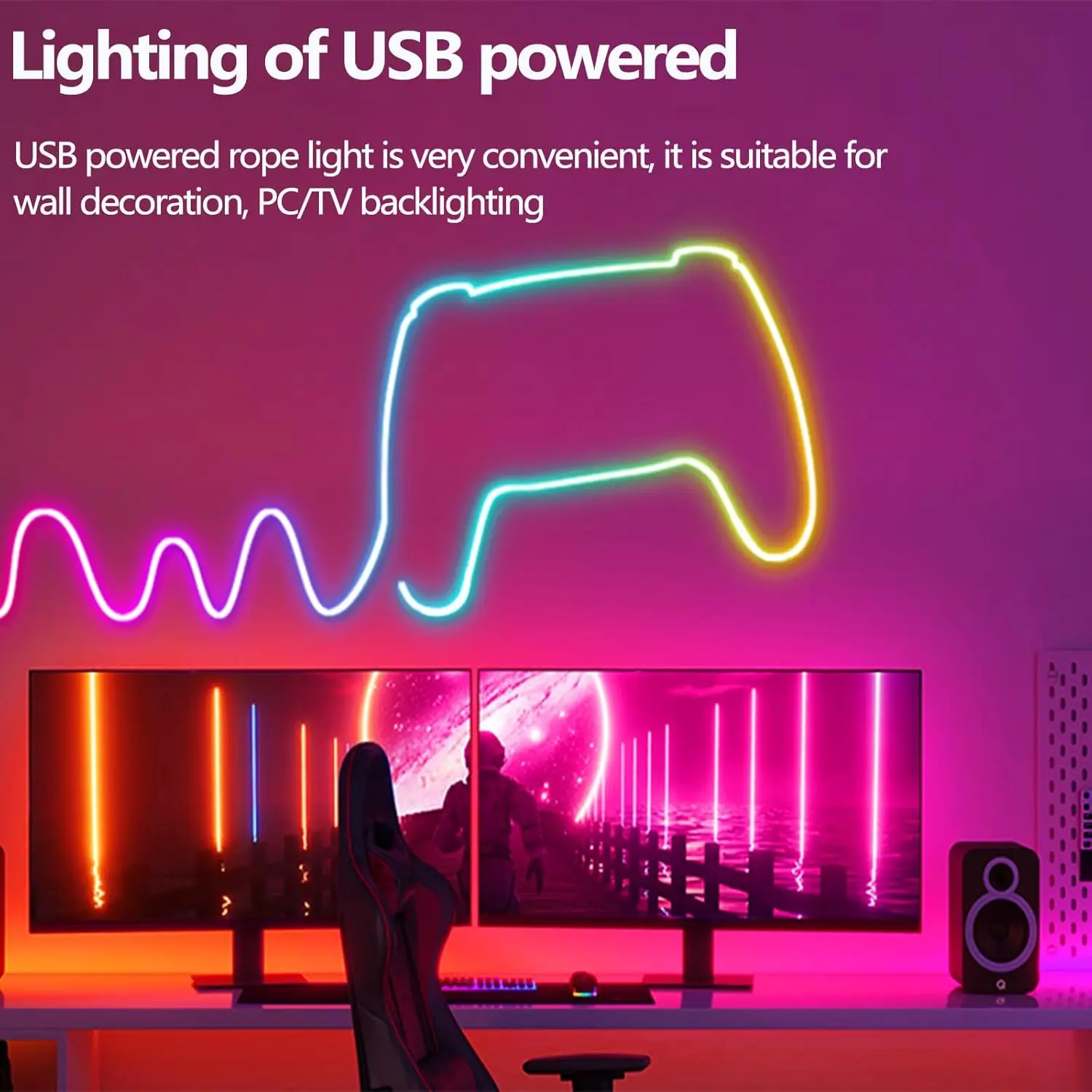 Bluetooth RGBIC Neon LED Strip Lights LED Waterproof Rope Light with Music Sync DIY Dreamcolor Chasing Strip Tape for Home Decor