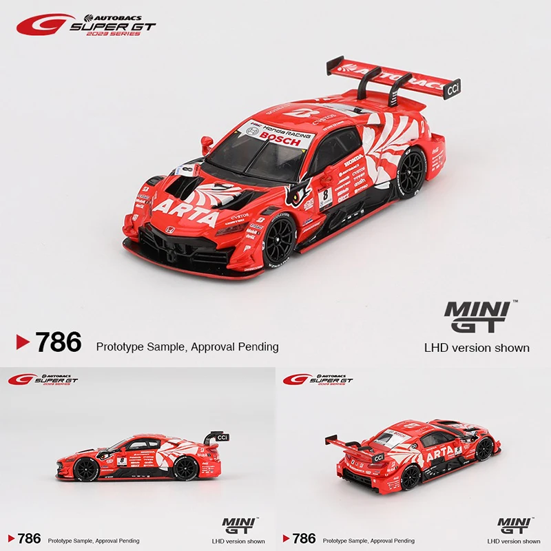 MINIGT 1:64 Nissan Z GT500 Honda NSX GTR SuperGT Series Diecast