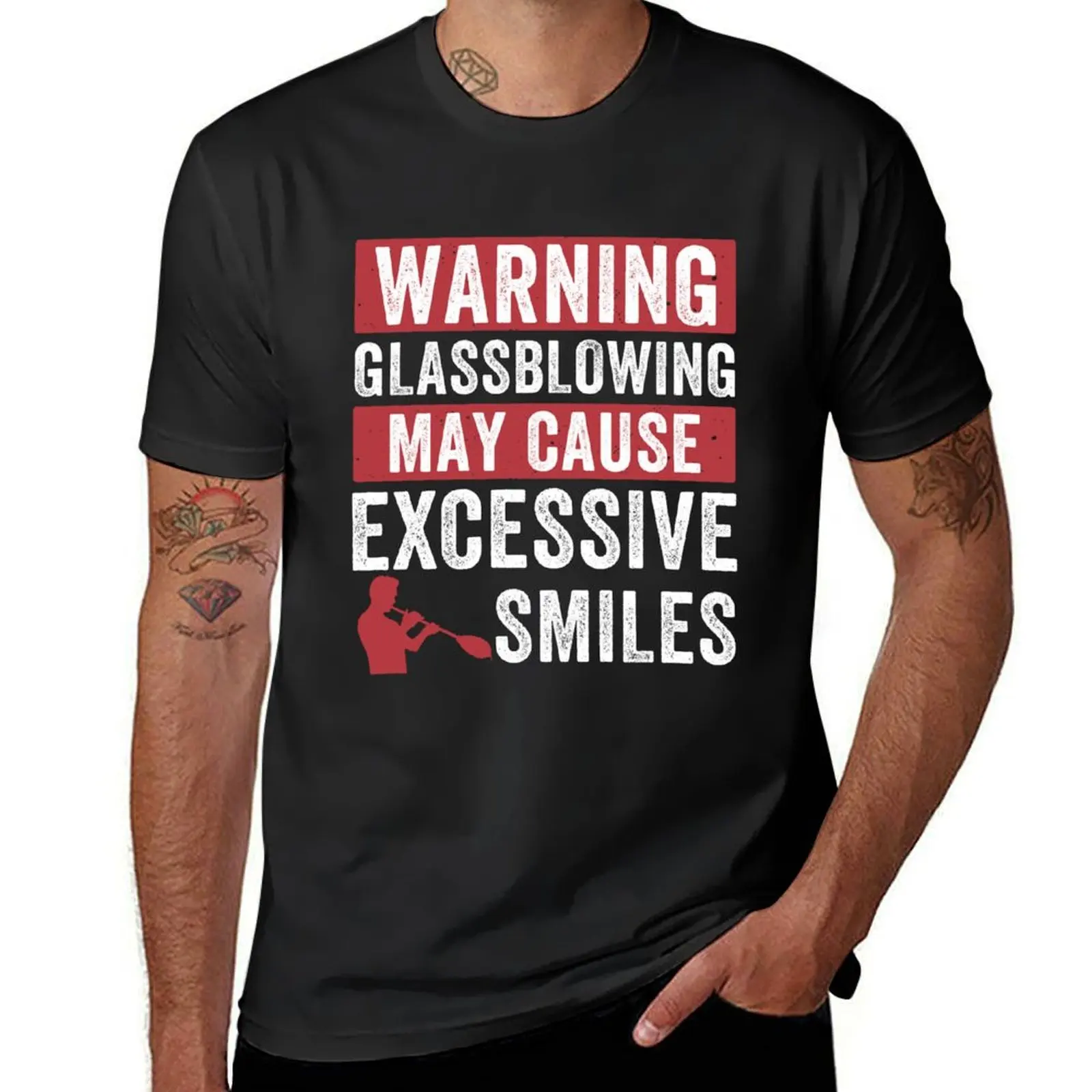 Funny Glassblowing May Cause Excessive Smiles Glassblower T-Shirt blacks new edition workout shirts for men