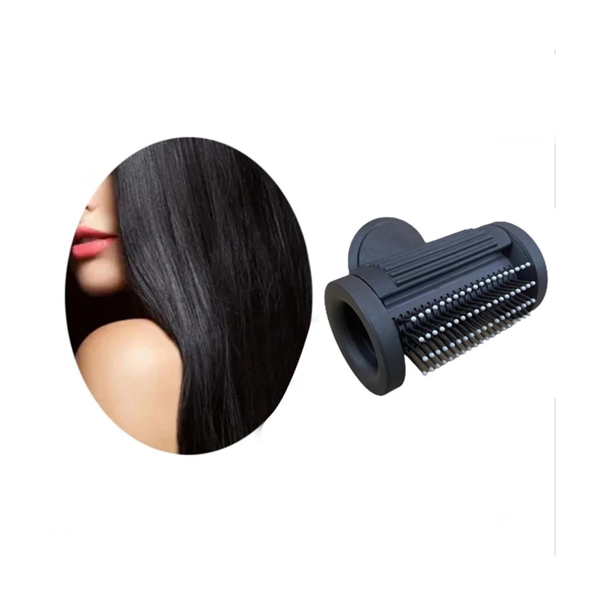 Buse anti-vol pour la gamme complète d'accessoires de sèche-cheveux Airwrap Dyson, buse lisse anti-vol, gris