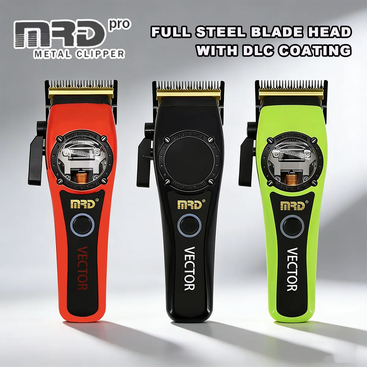 

MRD HC-999 Hair Clipper Machine Emperor Professional Electric Push Shear Metal Body Retro Oil Head Main Push Men's Haircut