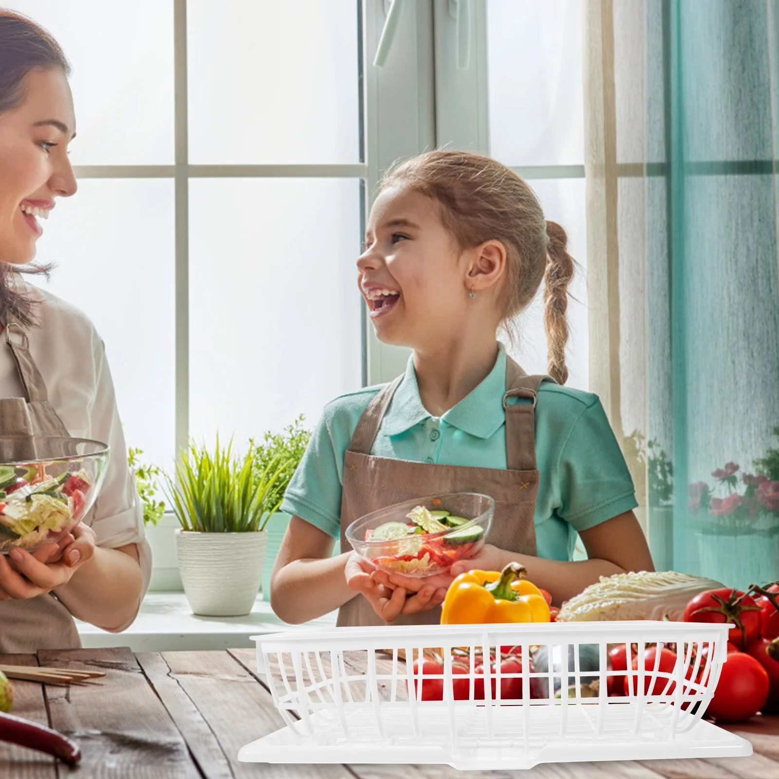 

Dish Drying Rack with Multi-Functional Storage for Kitchen Countertop Drip Prevention Design Stylish Dish Drainer Storage