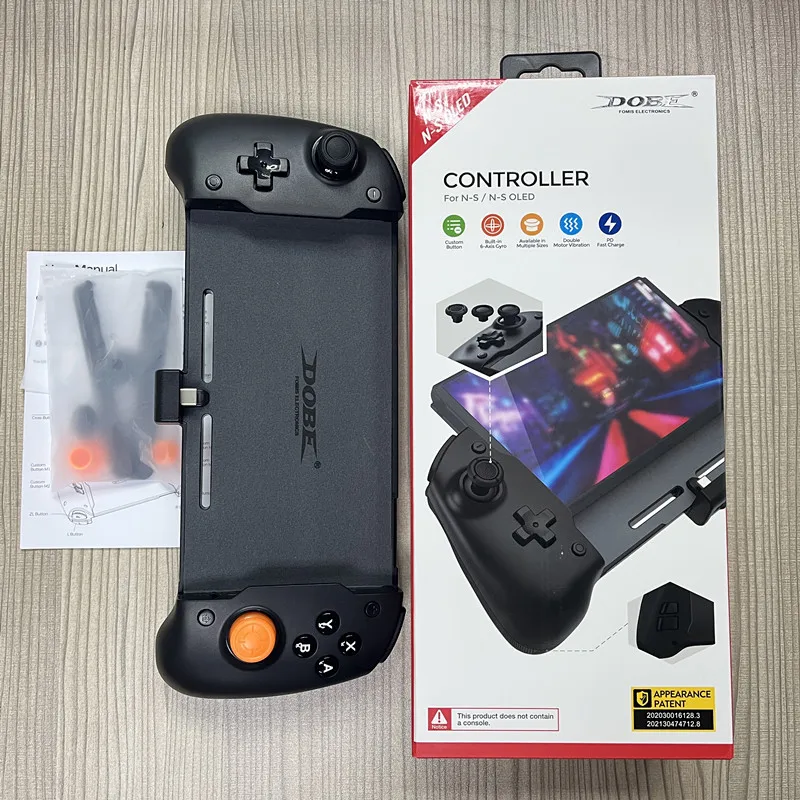 Nintendo Switch用のプラグインジョイスティックとプレイパッド,6軸