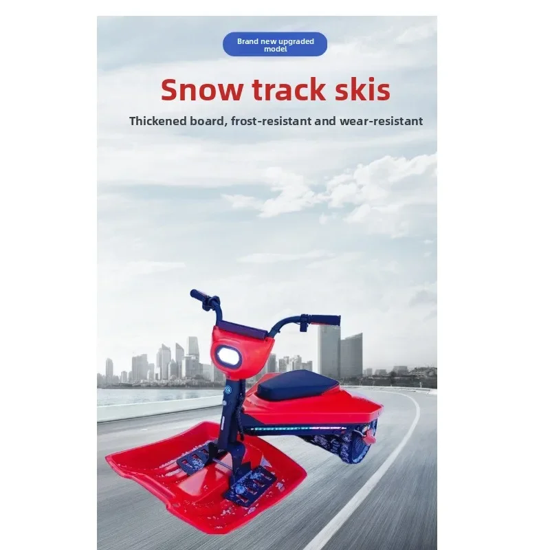 Snowmobile, ATV, single and double adult tracked sleigh ski