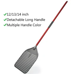 Onilini 12/13/14 inch Pizza Peel Hard Anodized Long Handle Pizza Shovel Almuinum Alloy Handle Pizza Shovel Paddle
