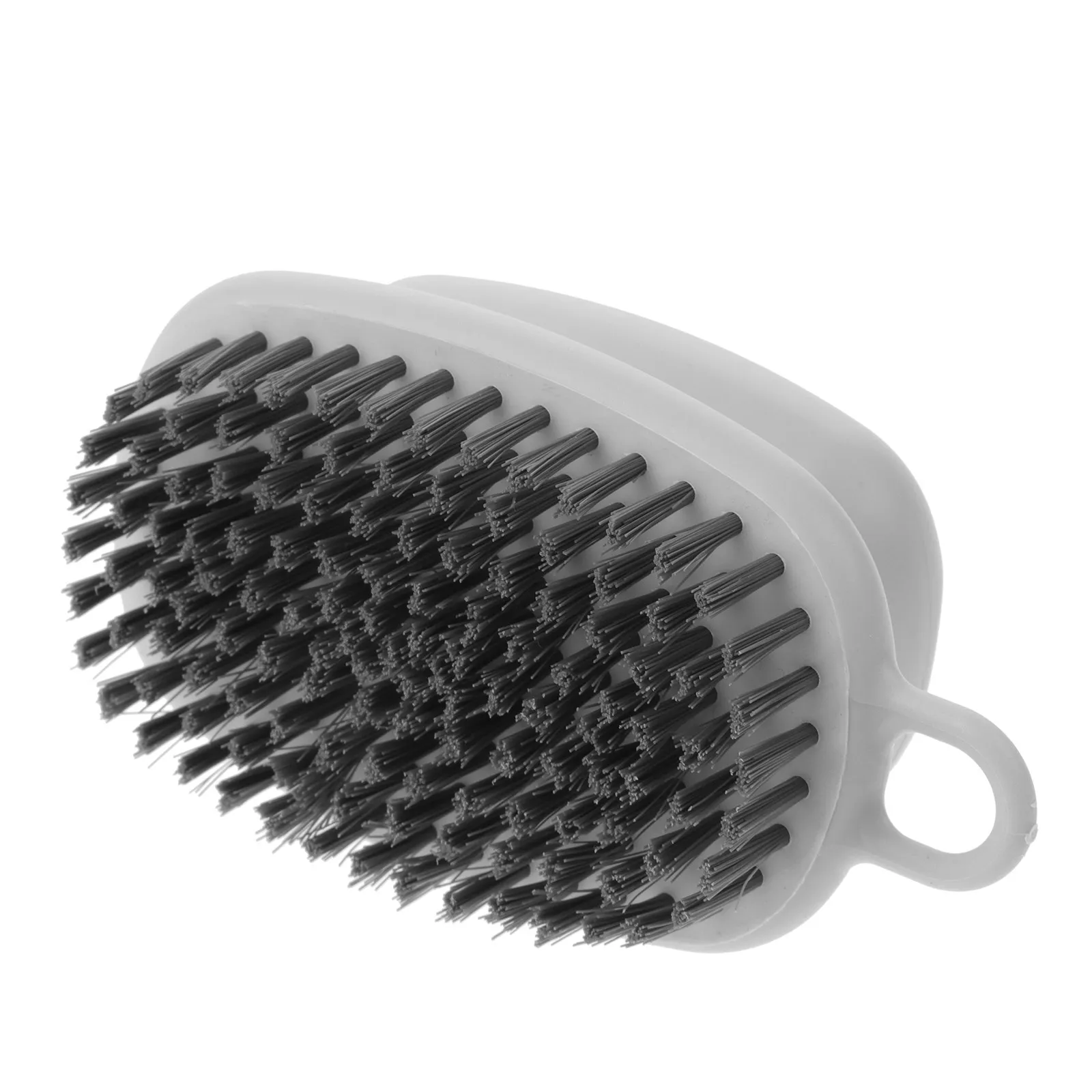 Cepillo de lavandería con mango de plástico, cepillo ergonómico con esponja, almohadilla de fregado potente para limpieza de azulejos de fregadero de cocina, baño y bañera, 1 unidad