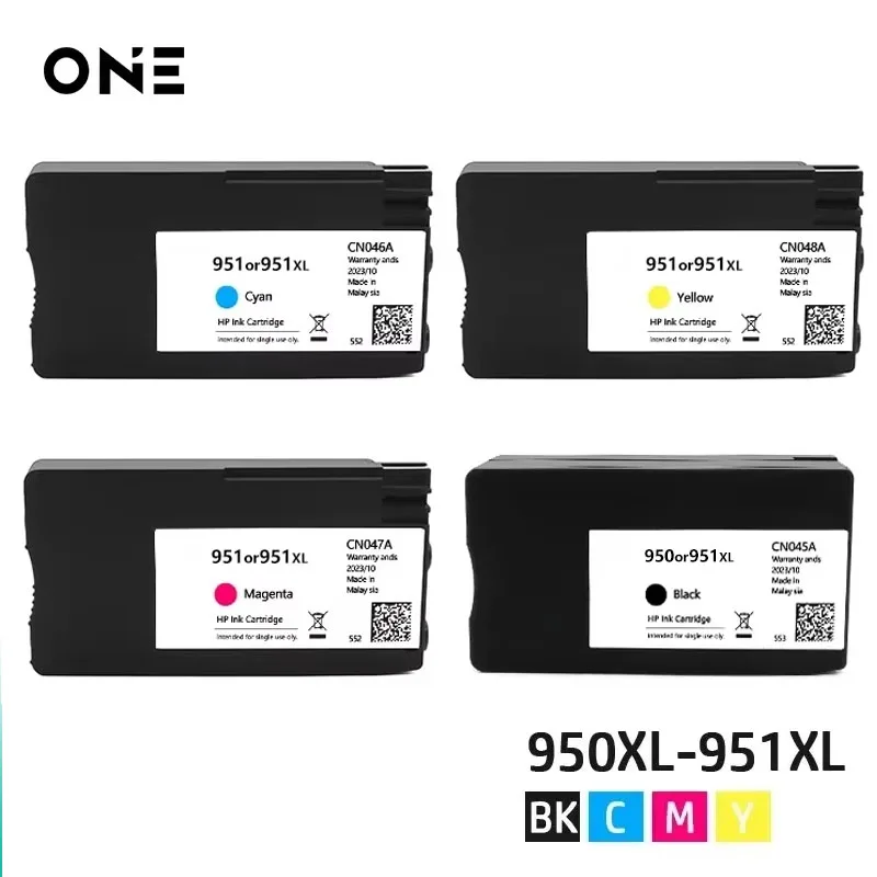 

4PCS For HP 950 951 Ink Cartridges For HP 8100 8600 8610 8620 8630 8640 8660 8615 8625 251dw 276dw Printer HP 950 951 XL Ink