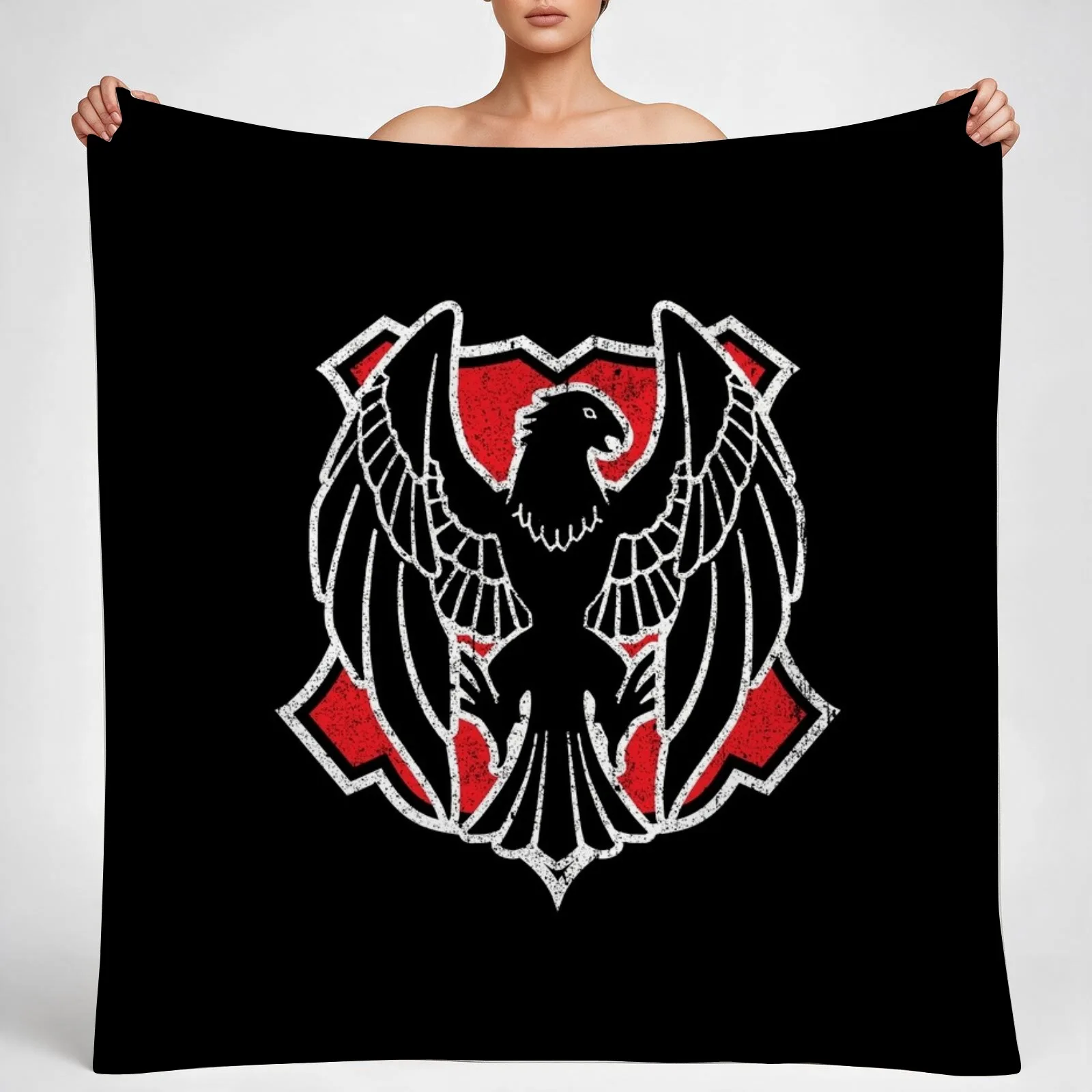 Black Eagles Sigil - Fire Emblem Throw Blanket couch cozy soft plush fuzzy picnic outdoor blanket