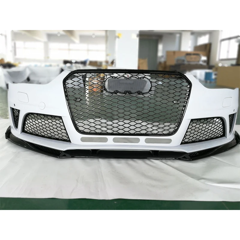 PP material wide car body kit for audis A4 2013-2016  upgrade RS4  with front bumper