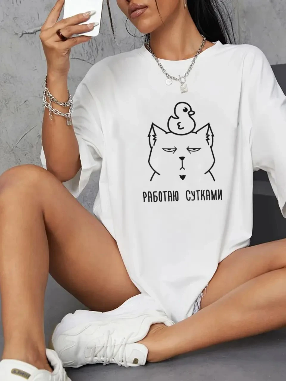 النصي الروسي بيكسيتر يطبع تي شيرت المرأة قصيرة الأكمام تيز بلايز عادية الصيف الشارع الإناث الملابس الملابس الجمالية