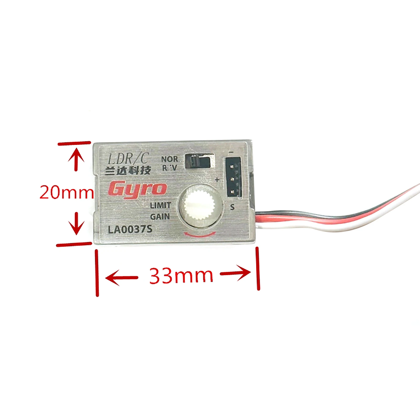 Giroscópio de carro em escala completa, durável, peças modificadas, kits de montagem fáceis para modelo rc, minivan, caminhão de deriva wpl d12