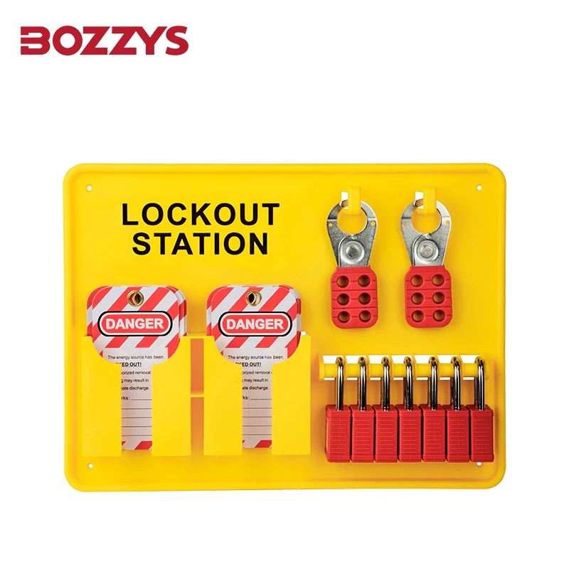 

BOZZYS Wear Corrosion Resistance Low Temperature Open Padlock Lockout Station Suitable to Overhaul of Lockout-tagout Equipment