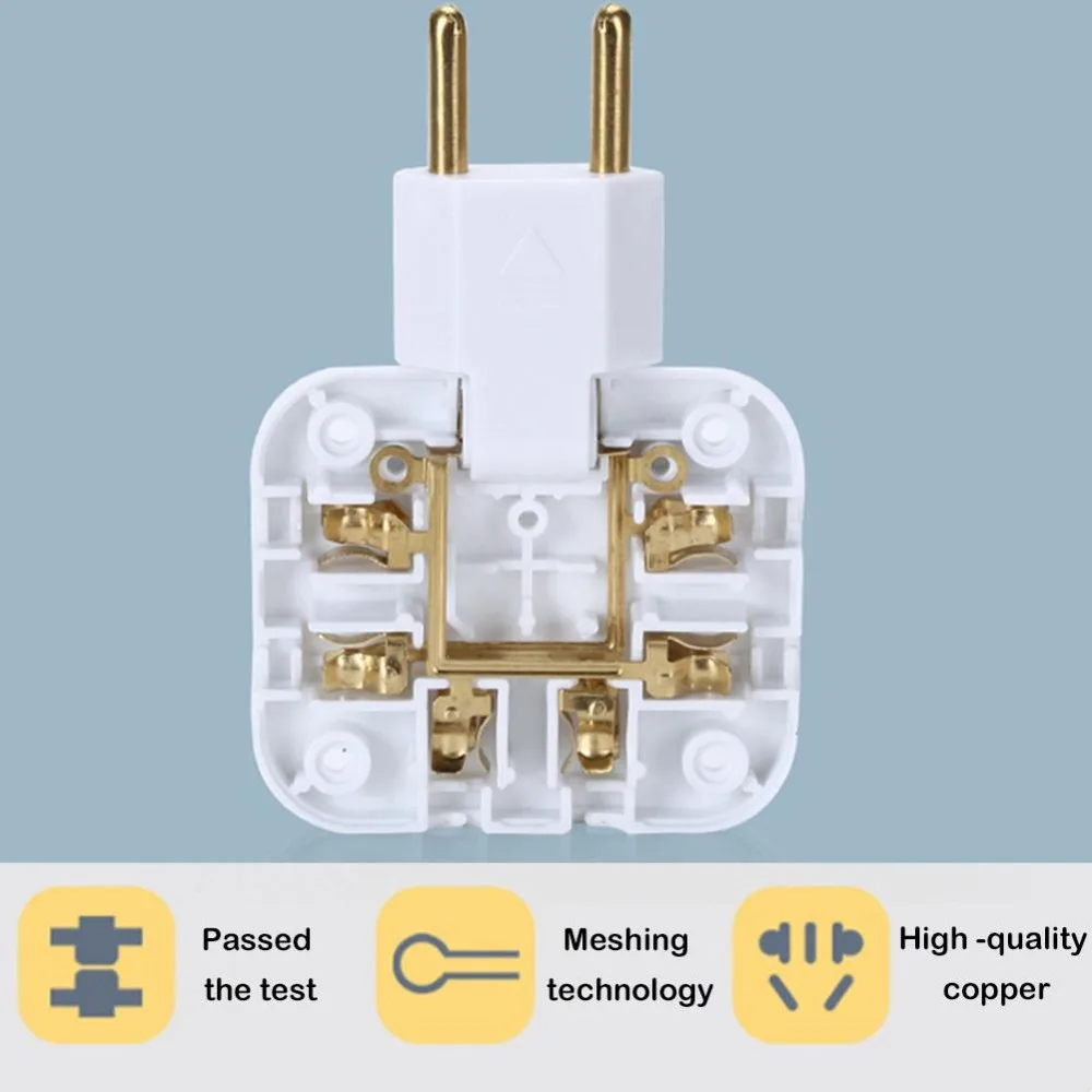 1Pcs Rotatable Fulfillment Adjustable Wireless Multi-Plug Socket Adapter Electrical Socket Converter EU Plug