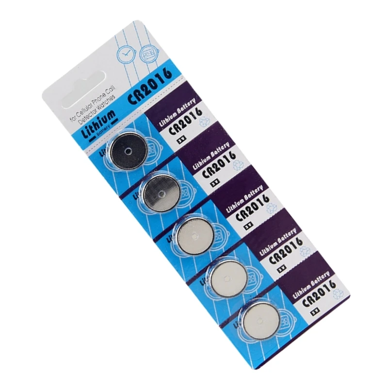 090F 10PC/5PC CR2016 버튼 셀 배터리 계산기 용 리튬 셀 장거리 리튬 셀