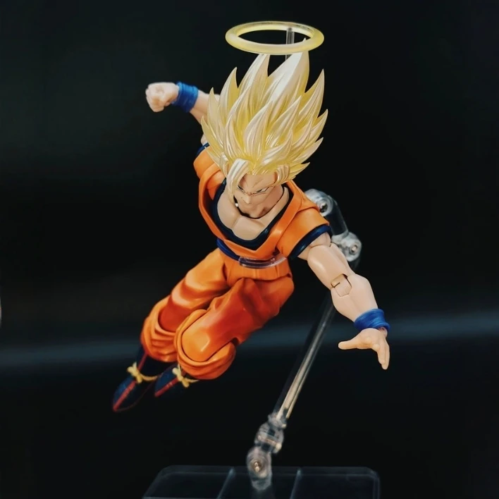 متوفر في المخزون DKO ستوديو لعبة دراغون بول Z SHF سوبر سايان SSJ2 البرق الصحوة سون جوكو رئيس الملحقات ألعاب شخصيات الحركة الهدايا