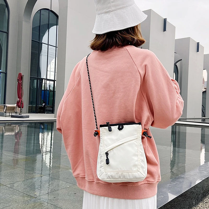 Fashion Small Square Messenger Bag Mini Waterproof Travel Bag Casual Shoulder Bag Women Men Mobile Phone Bag Crossbody Bag