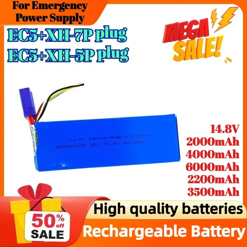 

2-6AH 14.8V for Emergency Power Supply Car Starter Li-Polymer Rechargeable Battery Li-Po 4442125 446786 857080 7367135