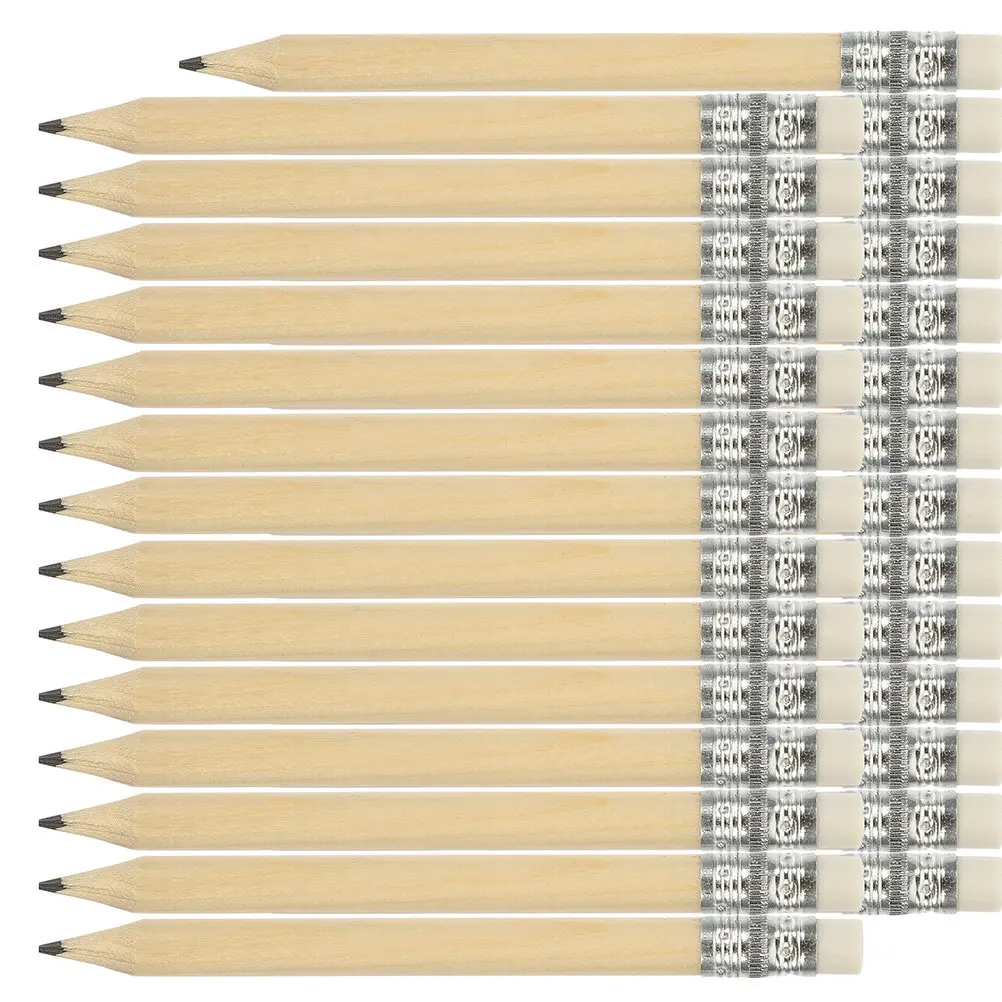 60Pcs Short Wooden Pencils High-Grade Craftsmanship Smooth Grip Portable Sketch Pencils for Art Students Beginners Calligraphy