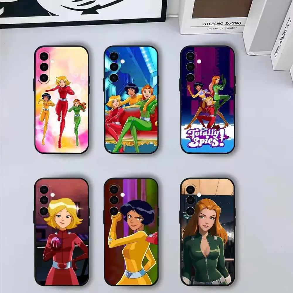 

Cool gIrl T-Totally S-Spies Phone Case For Samsung Galaxy A73,A72,A71,A70,A53,A52,A51,Others Soft Black Cover