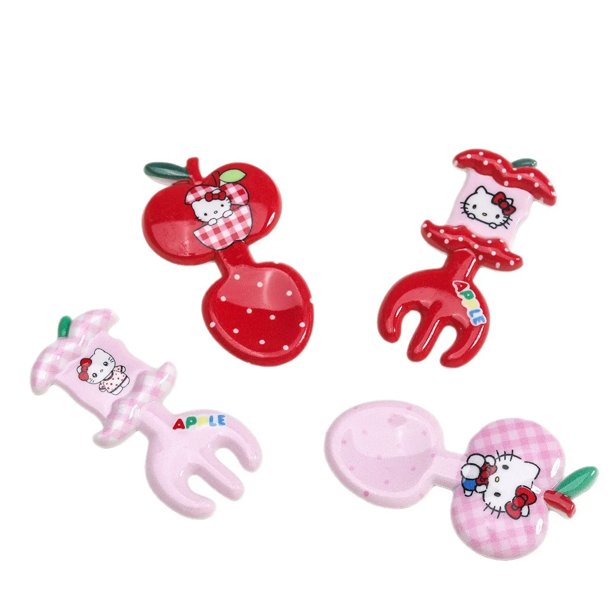 5 個ミニソ kt フォーク漫画樹脂アクセサリー diy ジャンクケースチャーム手作りミニチュア材料ジュエリー工芸用品