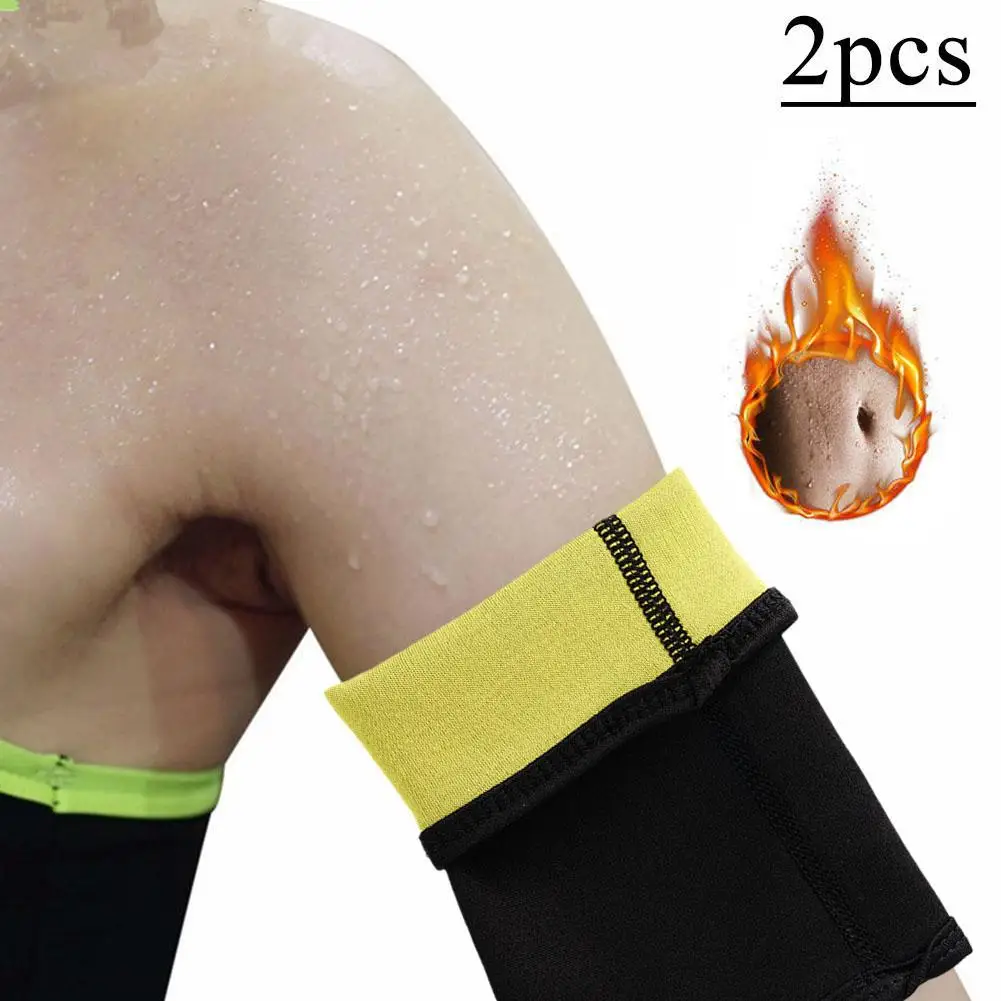 1Pair Arm Trimmers For Women Neoprene Sweating Arm Belt Arm Wraps Fat Burner Arm Shapers Sleeves For Sports Workout Weight Loss