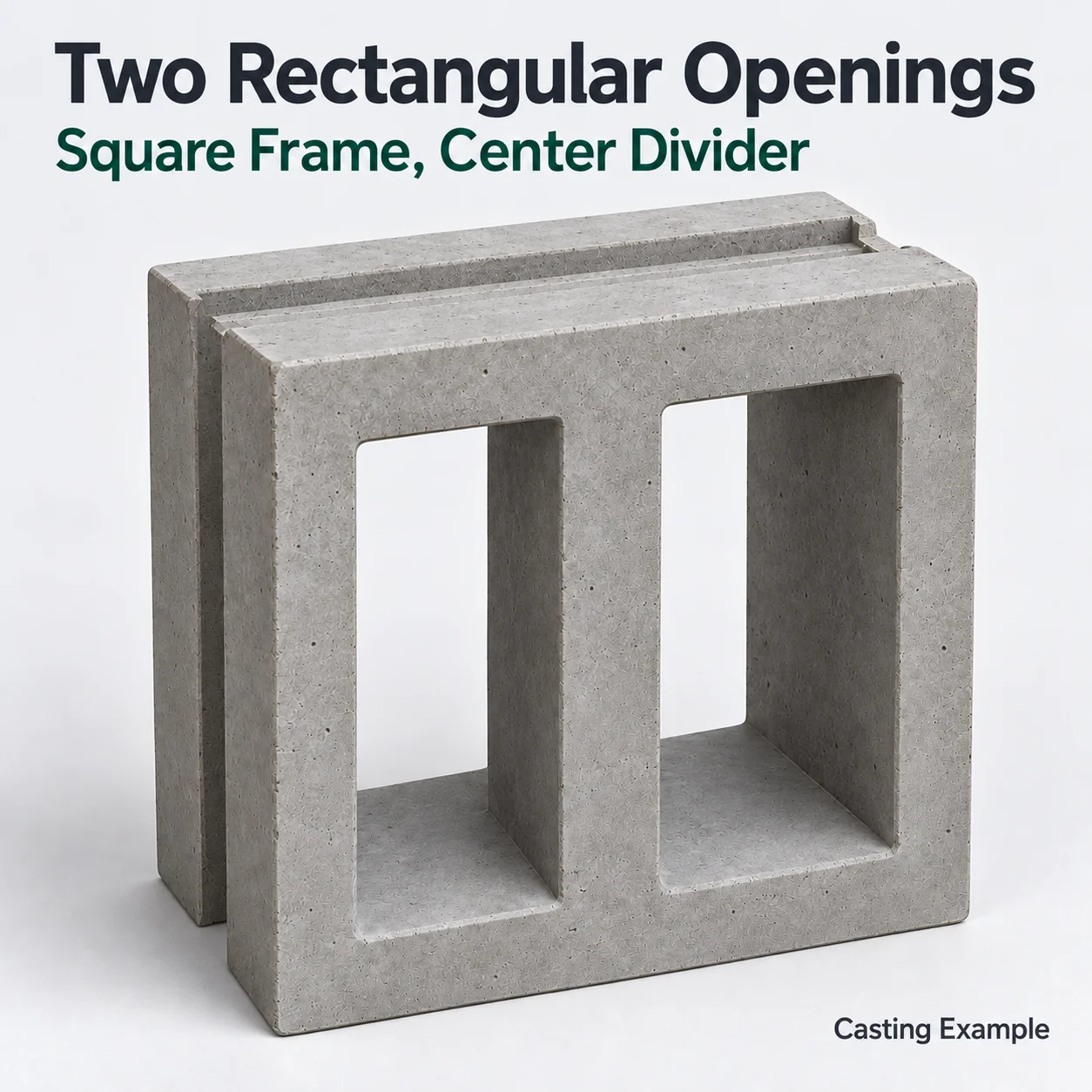 Concrete Molds Double Opening Block 20x20x10cm Reusable ABS Plastic Screen Mold for Patio Wall Garden Courtyard Divider DIY Home
