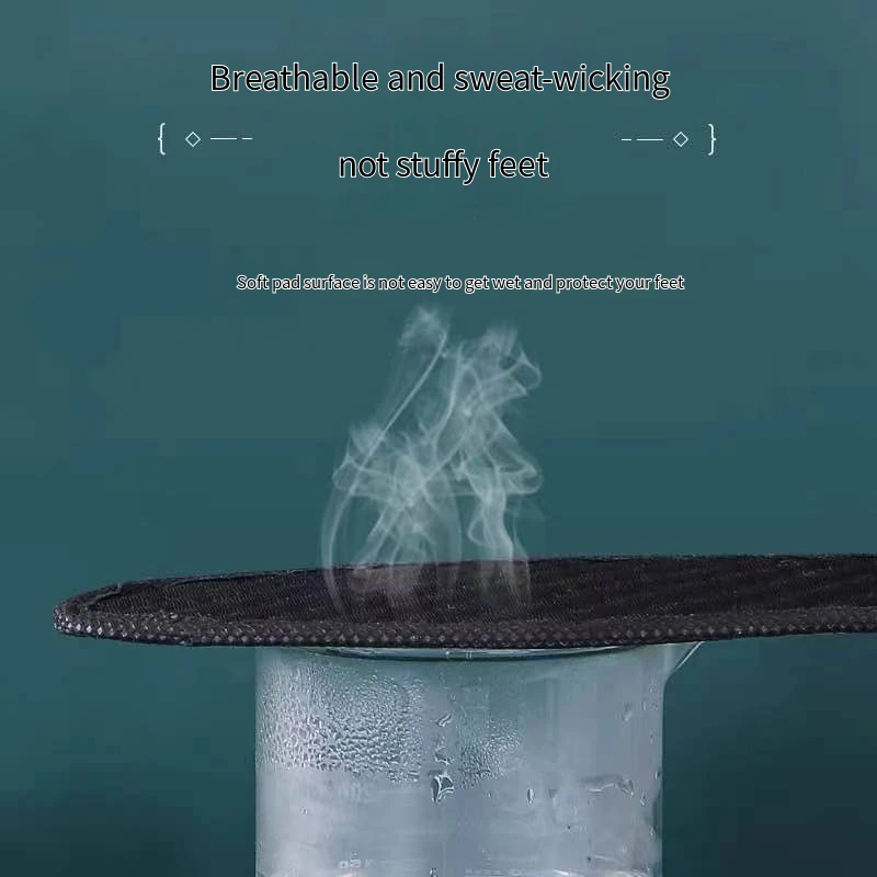 1Pair Bamboo Charcoal Antibacterial Shoes Insoles Plant Deodorant Running Sports Insole for Feet Thick Shock Absorbing Shoe Sole