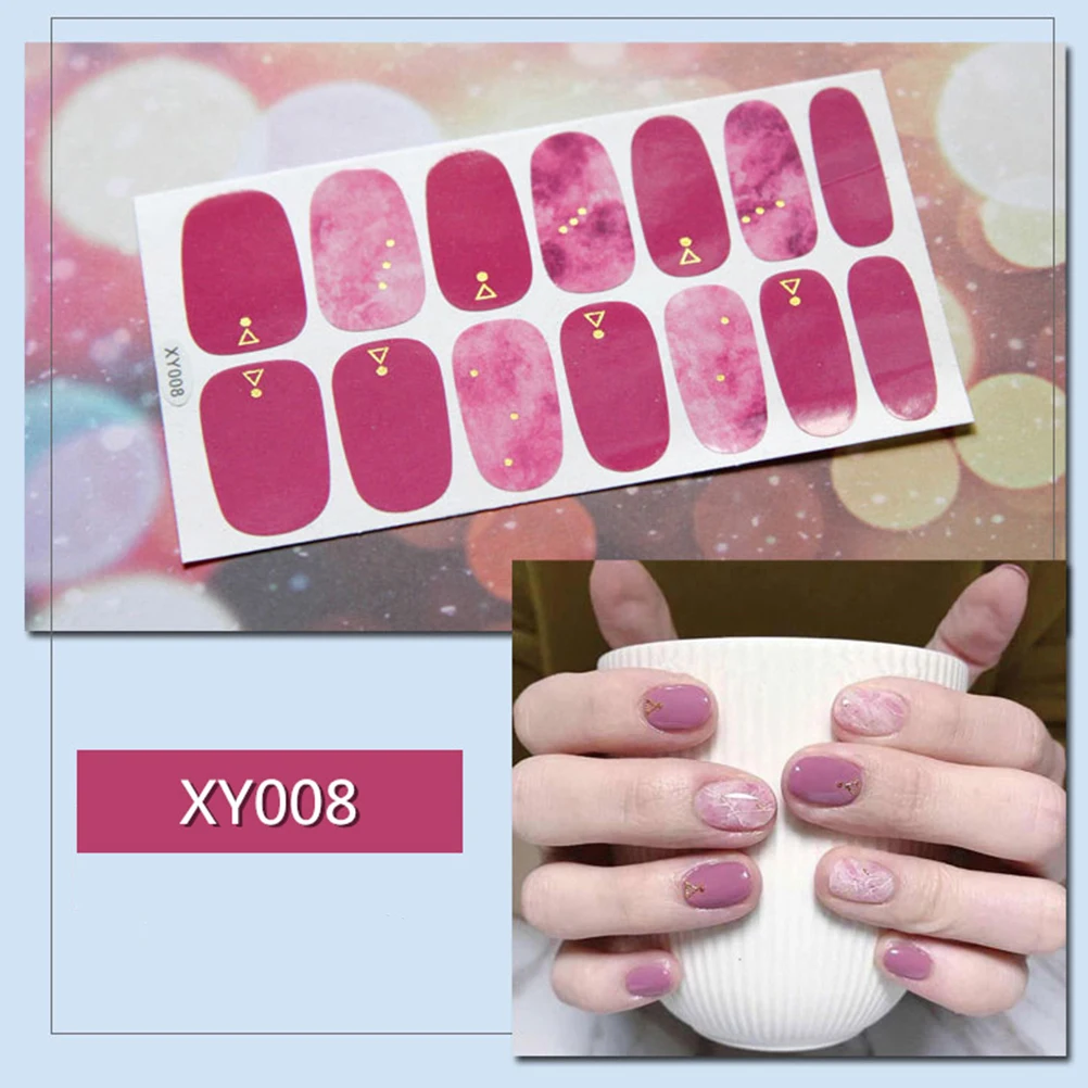 

6 Sheets Sky Manicure Stickers Nail Art Decal for Chritams Stikcers Christmas Xmas Bronzing