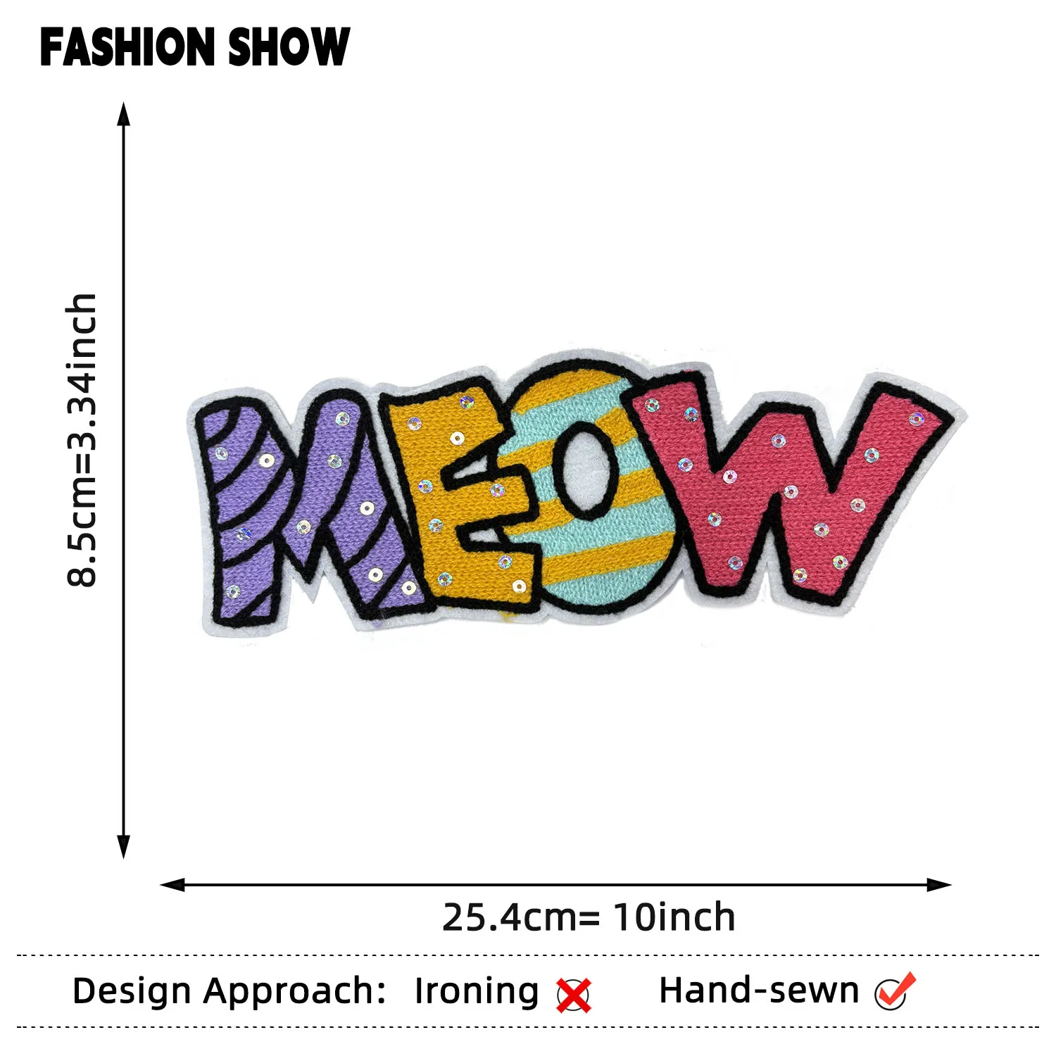 مواء الشنيل رسالة شارة مطرّزة ثلاثي الأبعاد لينة المطرزة التصحيح اليدوية DIY بها بنفسك البلوز/تي شيرت/سترة التصحيح الملابس والاكسسوارات الديكور تعديل أجزاء
