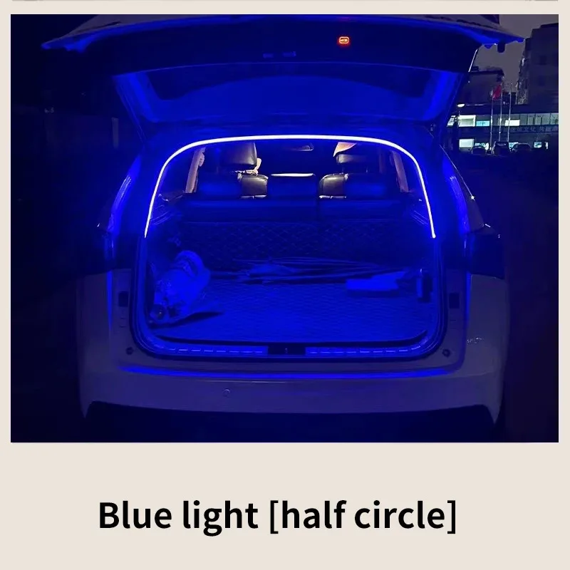 Car high brightness trunk lighting ambient light interior decoration LED wiring free automatic sensing tailgate light strip