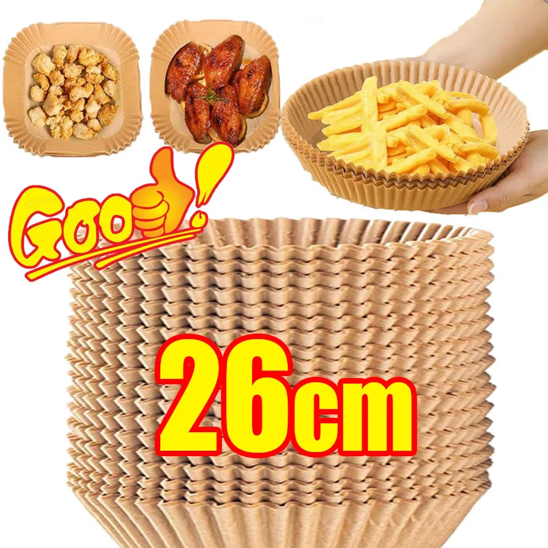 

Disposable Air Fryer Paper Baking Paper Hot Air Fryer Barbecue Plate NonStick Mat Oven Cooking Oil Absorbing Paper Tool