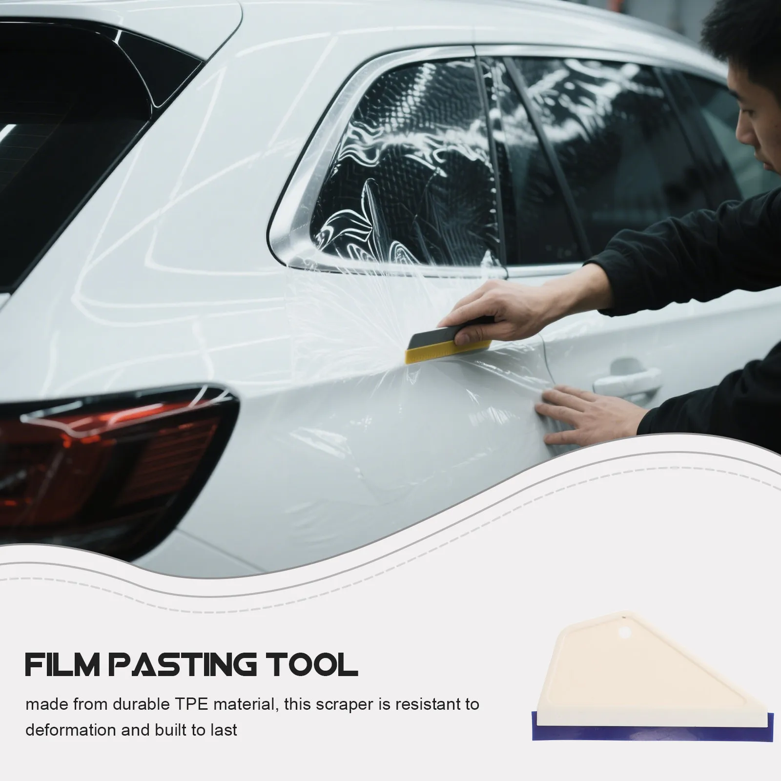 4Pcs Car Tint Tool Window Film Application Vinyl Squeegee Bubble Removal Smoothing Tool for Auto Glass Decal Installation