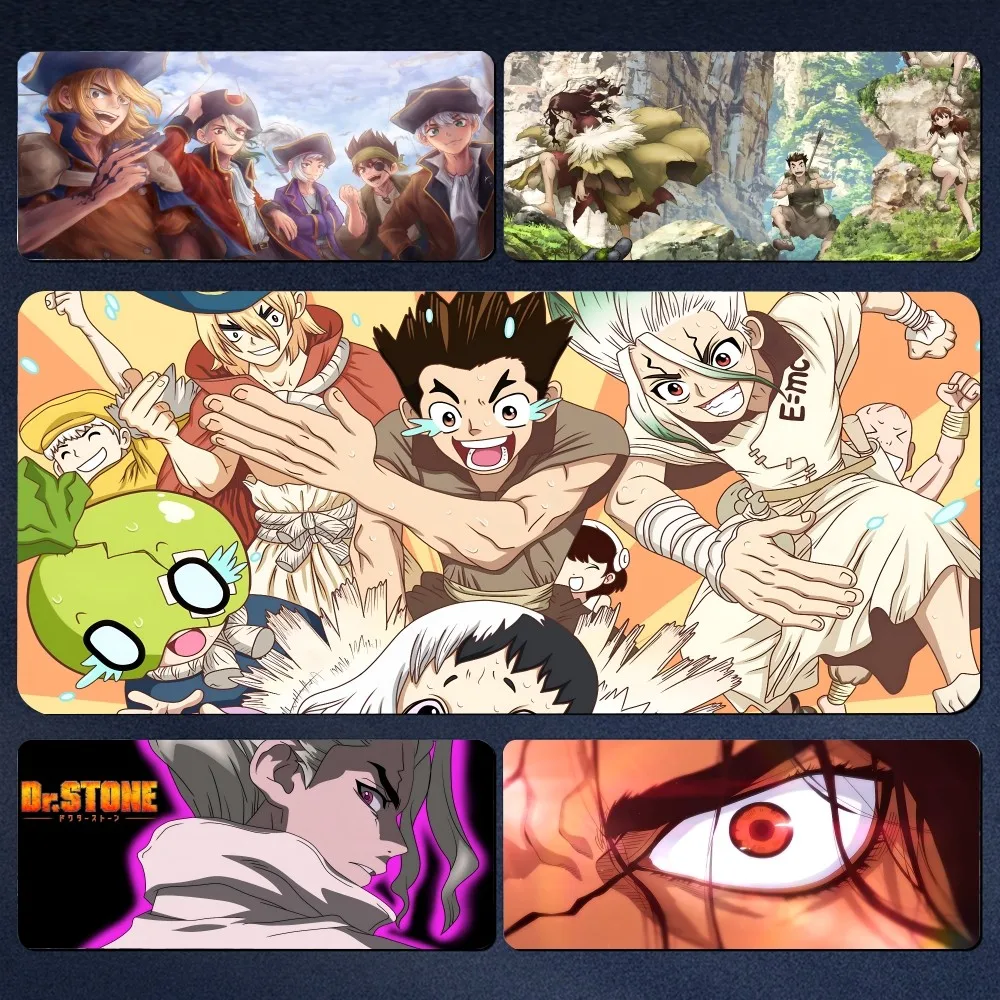 

D-Dr.STONE Mousepad Large Computer Gaming Accessories MousePads Desk Mats Anti-slip Laptop Soft Mouse Pad