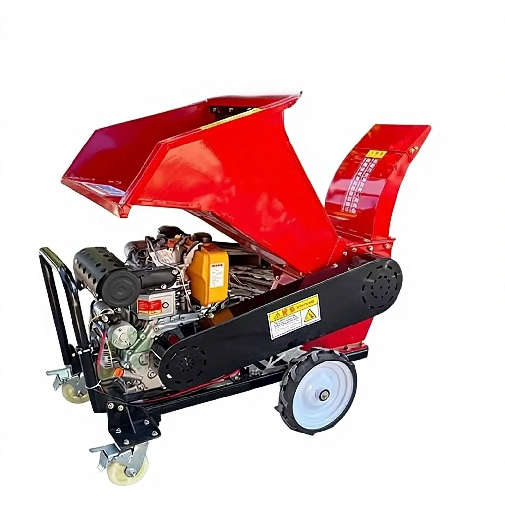 Multifunctional Branch Crusher Dry Wet Dual-Use Automatic Feeding Returning Machine 220V-380V 160kg