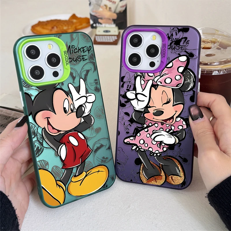 Disney Happy Mickey Mouse Minnie Mouse Matte Case for Xiaomi Redmi Note 13 12 11 Pro Plus 4G 5G 12S 11S 10S 10 9 9S 8 12C 13C A3